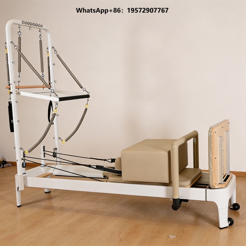 Pilates Yoga Loft - Cama de Pilates Reformer Branca para