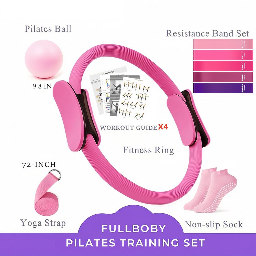 Pilates Yoga Resistance Ring - Kit de Fitness para Yoga com