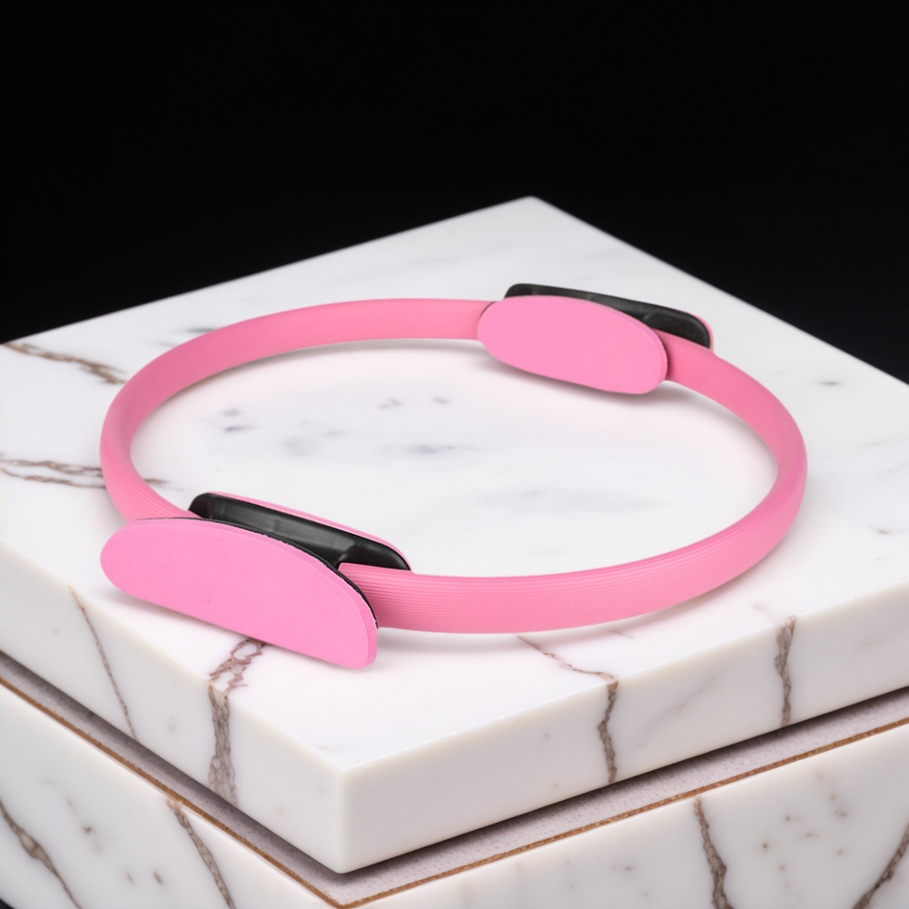 Pilates Yoga Resistance Ring - Anel de Pilates com Alças Antiderrapantes,
