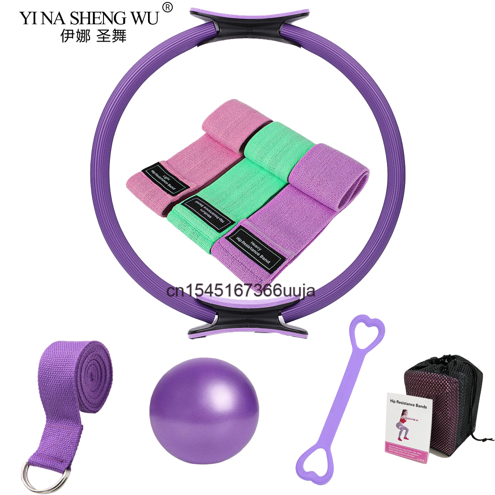Pilates Yoga Resistance Ring - Conjunto de anel de pilates, 8