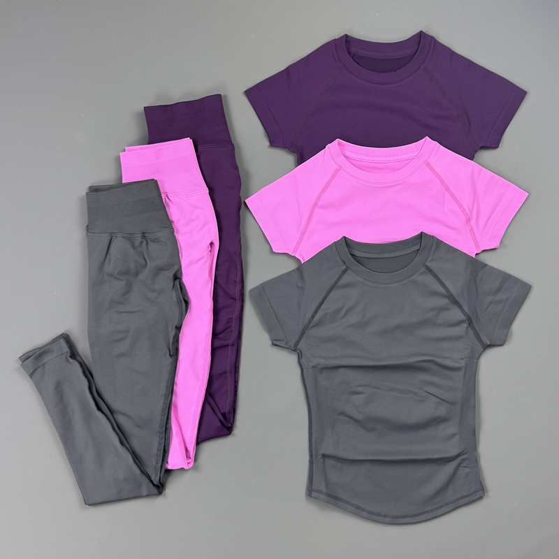 Pilates Yoga Legging - Conjunto de Ginástica Feminino de 2