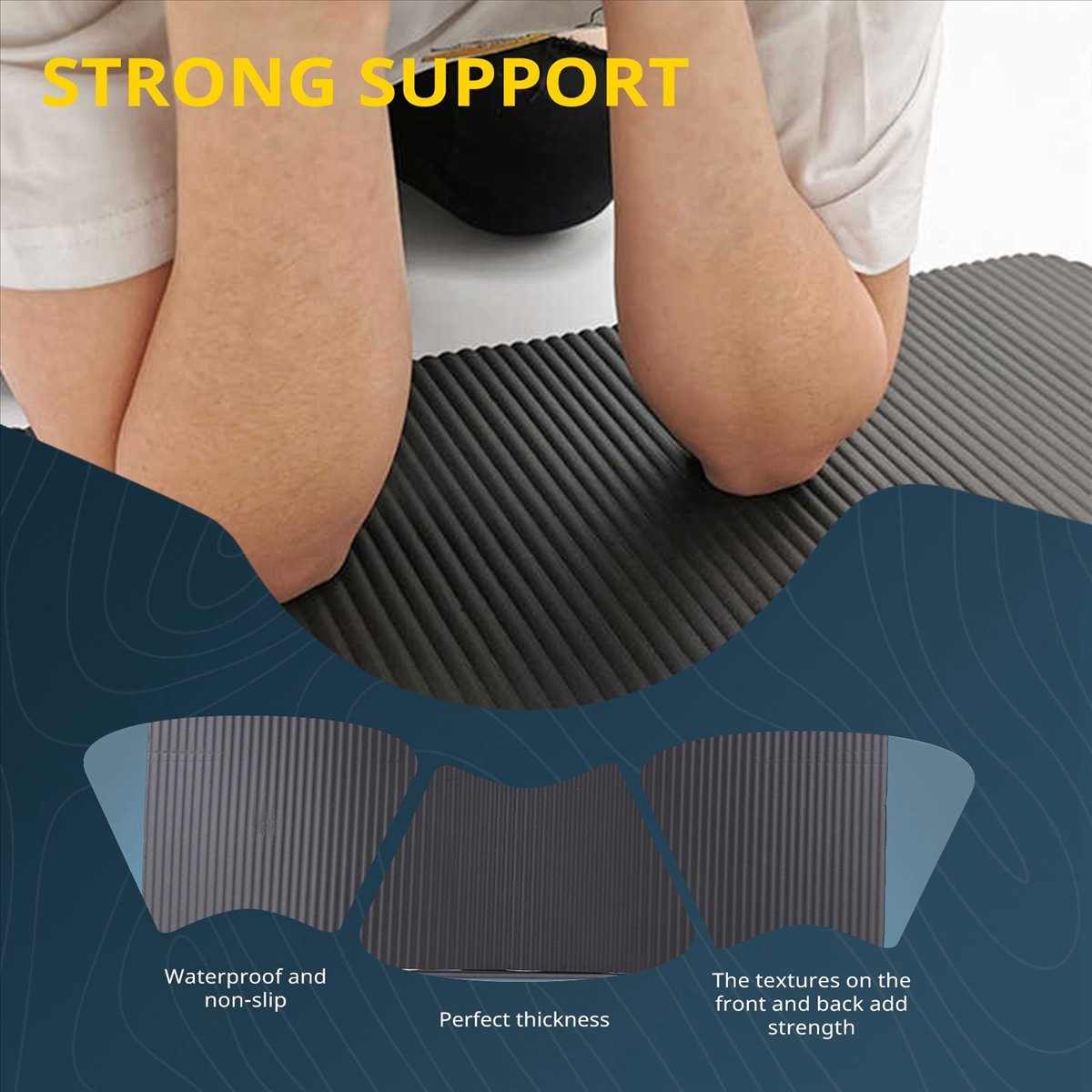 Pilates Yoga Mat Thickness - Tapete de Yoga Doings de 15MM