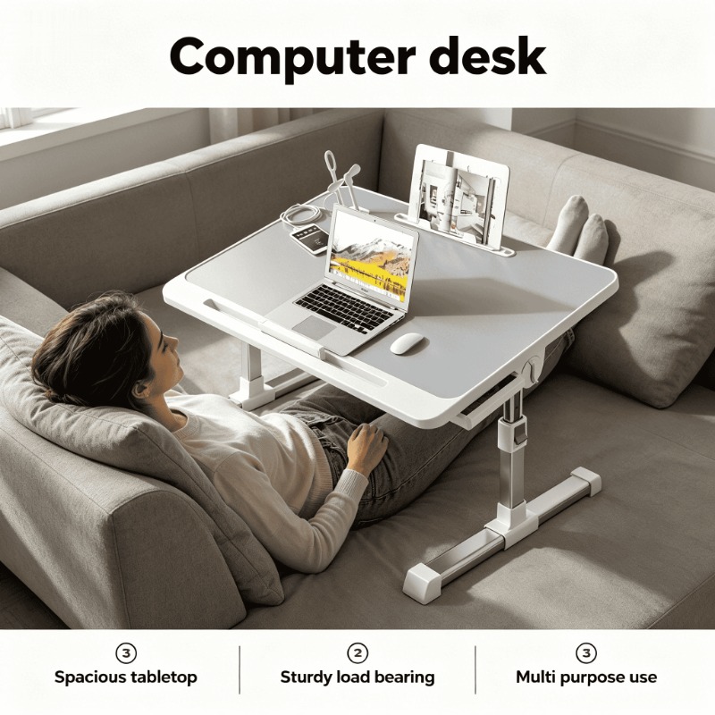 Inversion Table Fold - Mesa de Computador Compacta para Quarto