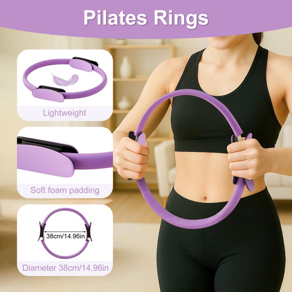 Pilates Yoga Resistance Ring - Mulheres yoga fitness anel círculo pilates