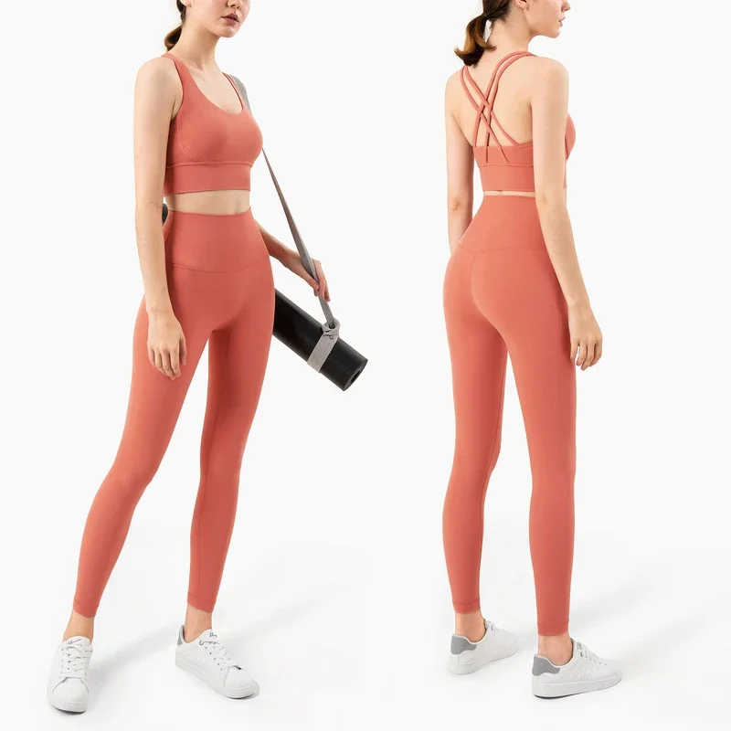 Pilates Yoga Legging - Verão novo 2 peça roupas de