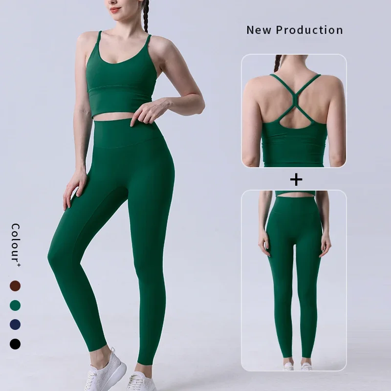 2 peça roupas de yoga agasalho - Pilates Yoga Legging avaliação e preço