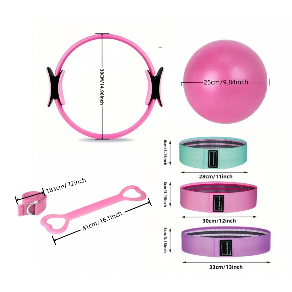 Conjunto de anel de pilates, 8 - Pilates Yoga Resistance Ring avaliação e preço