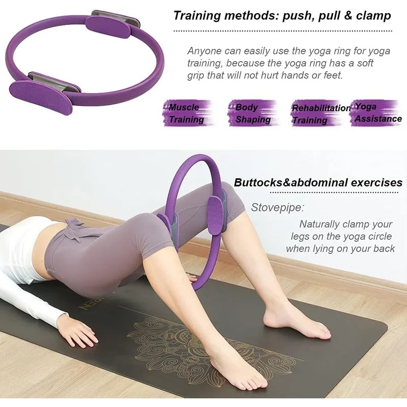 Anel de resistência antiderrap - Pilates Yoga Resistance Ring avaliação e preço