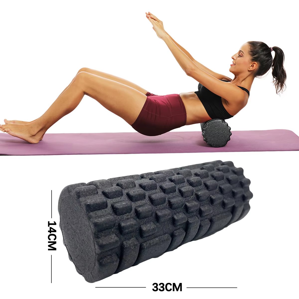 30/33cm rolo de espuma de fitn - Home Pilates Yoga avaliação e preço