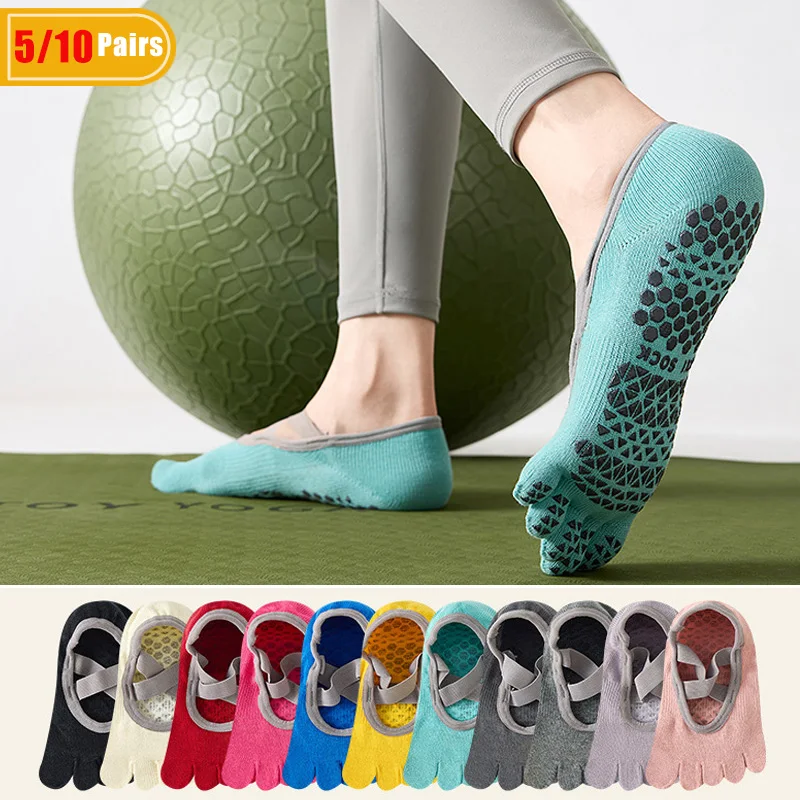 5/10 Pares de Meias de Algodão - Pilates Yoga Gym avaliação e preço