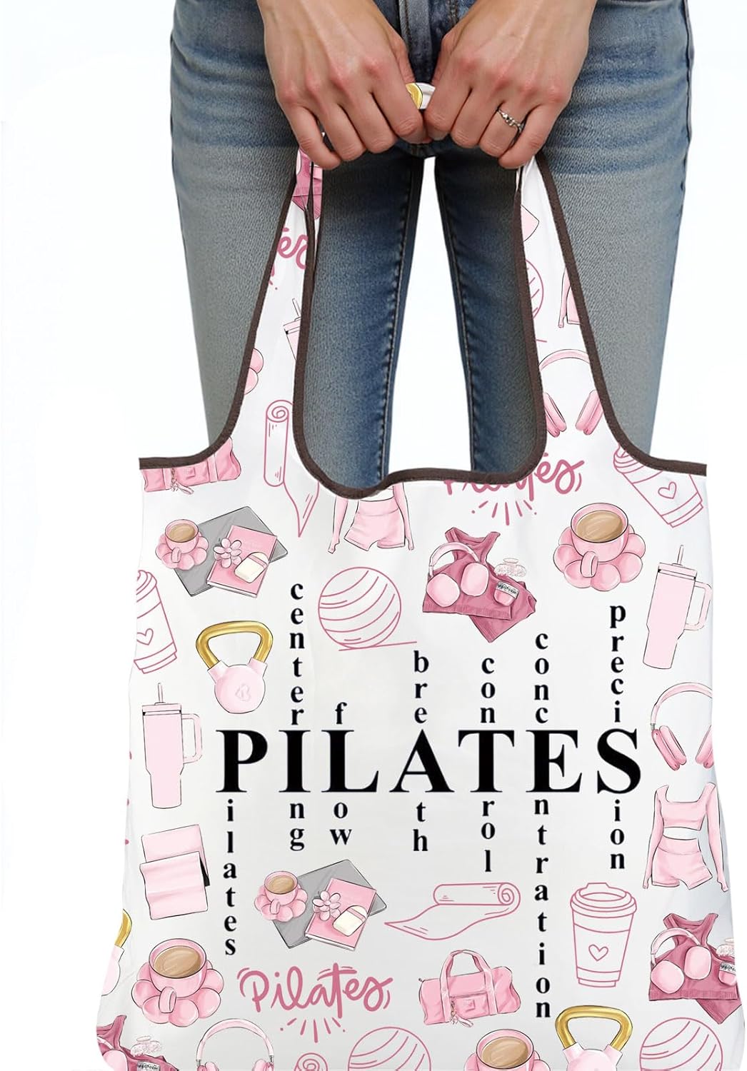 Bolsa de Pilates Rosa, Present - Pilates Yoga Instructor avaliação e preço