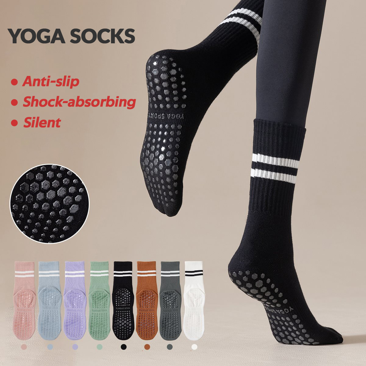 3 Pares de Meias Longas de Yog - Pilates Yoga And Barre avaliação e preço