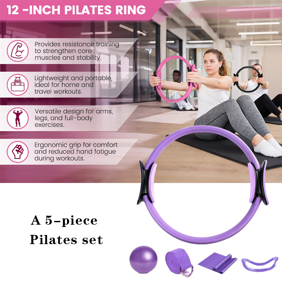 Logotipo personalizado 5 peças - Pilates Yoga Resistance Ring avaliação e preço