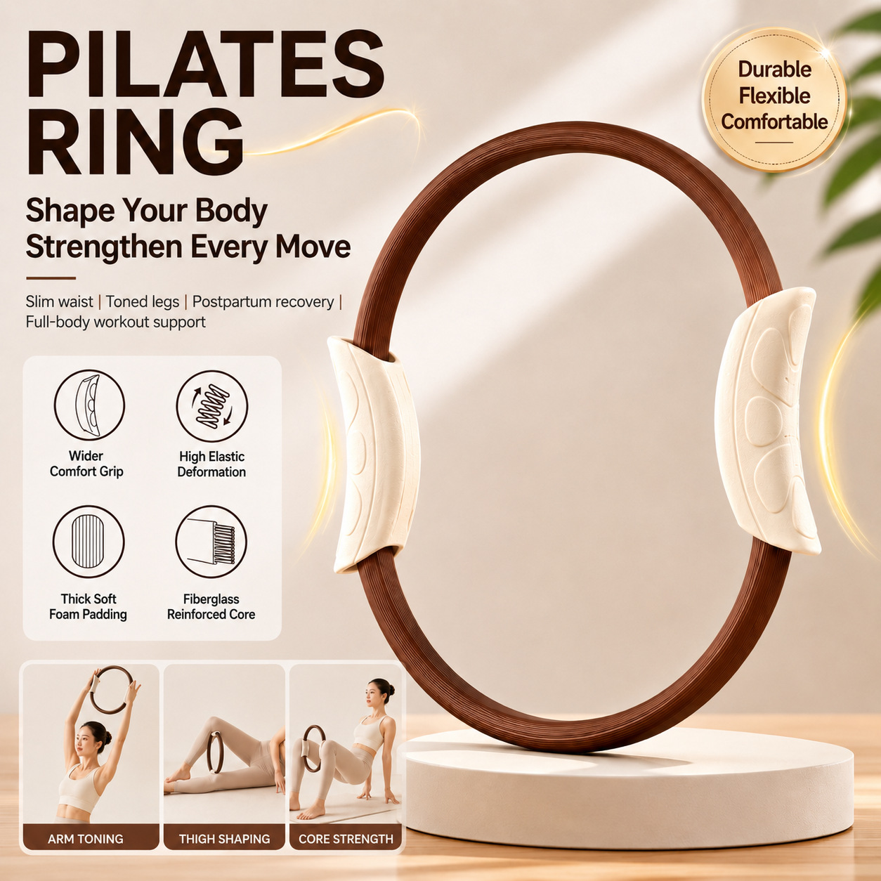 Anel de Pilates, Anel de Yoga, - Pilates Yoga Resistance Ring avaliação e preço