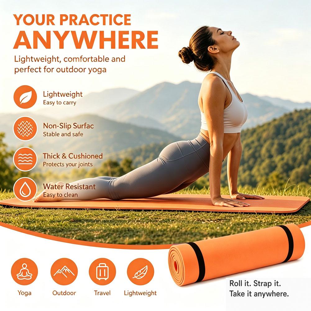 Tapete de ioga grosso antiderr - Pilates Yoga Mat Thickness avaliação e preço