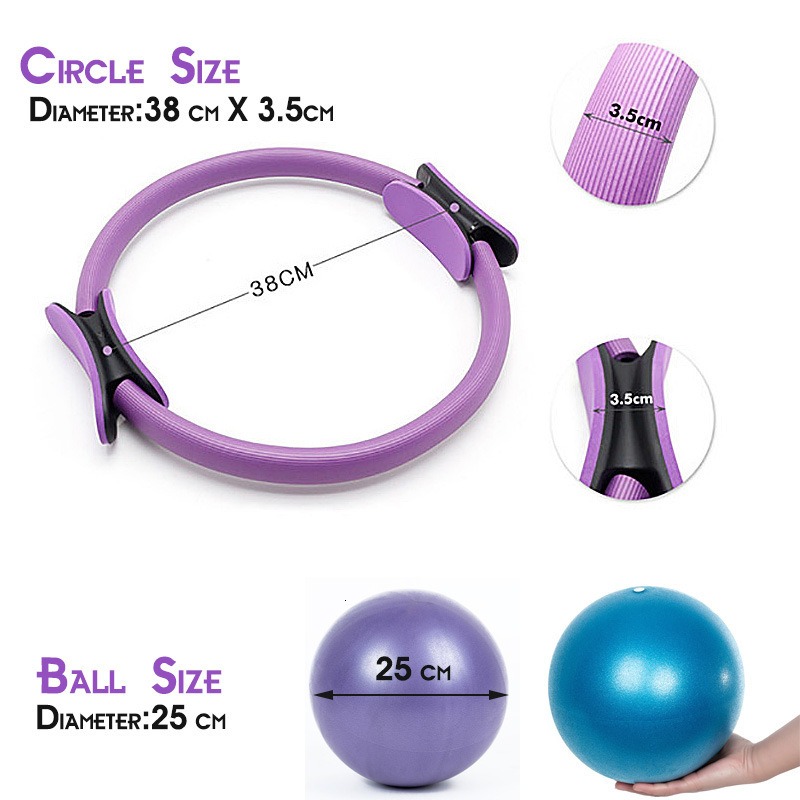 Conjunto de Anel de Yoga e Pil - Pilates Yoga Resistance Ring avaliação e preço