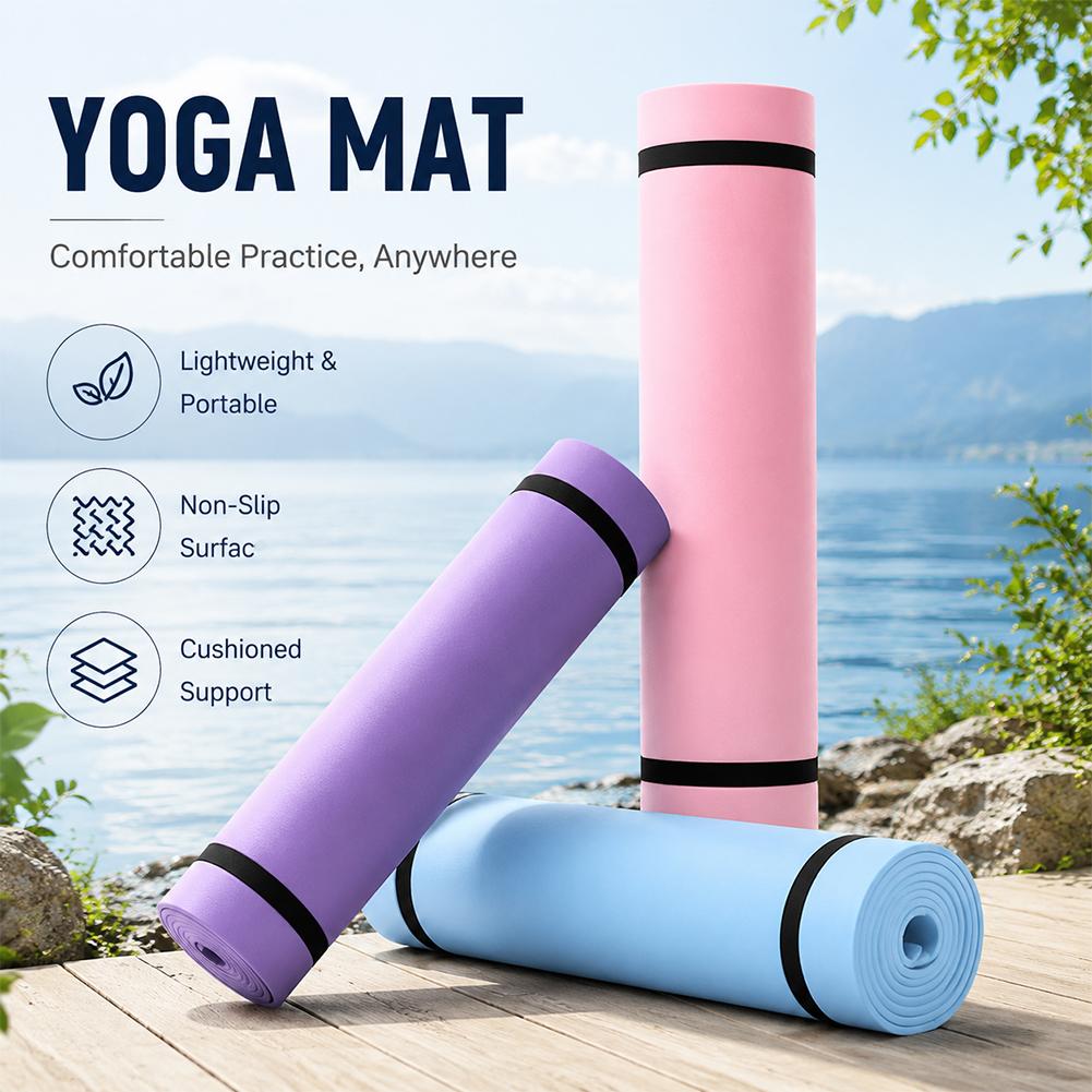 Tapete de ioga grosso antiderr - Pilates Yoga Mat Thickness avaliação e preço